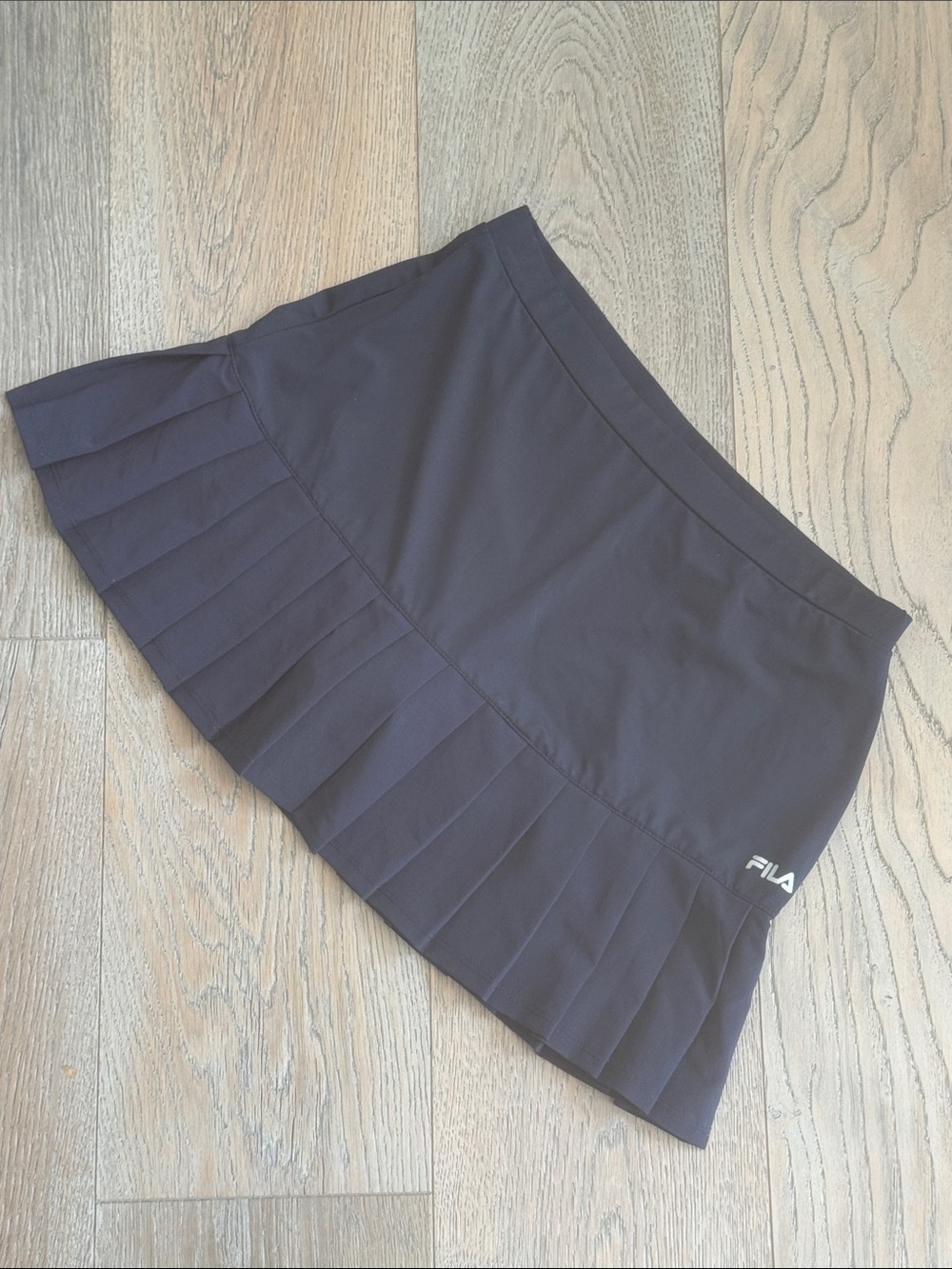 FILA Navy Pleated Athletic Tennis Mini Skirt Skort Attached Shorts-Medium - Picture 5 of 13